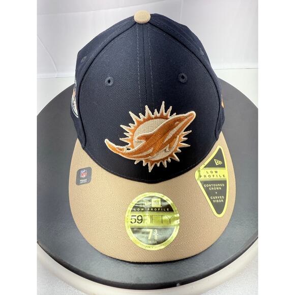 New Era Miami‎ Dolphins 59FIFTY Low Profile Fitted Hat 7 3/8 NFL Perfect Season main image 8